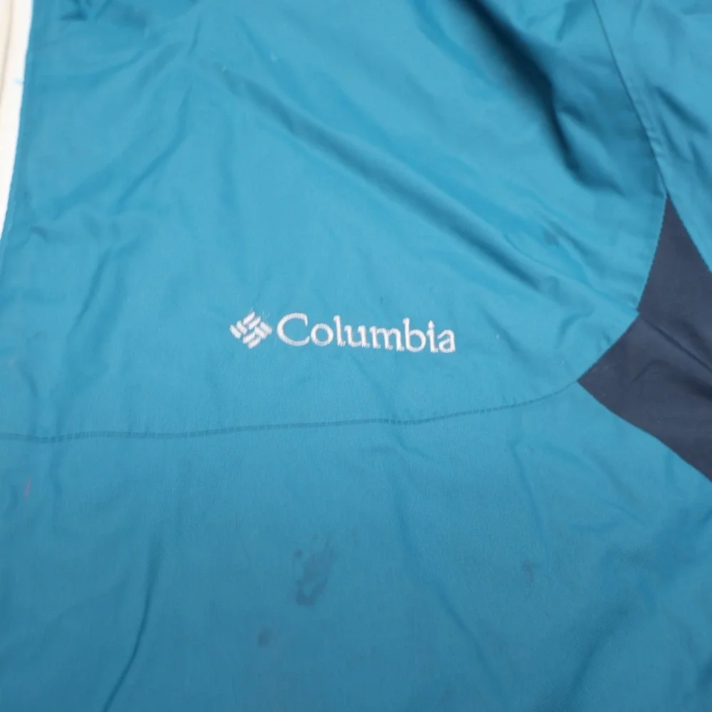Columbia Jacket Womens Large Blue Insulated Thermal Coil Full Zip Hooded Winter